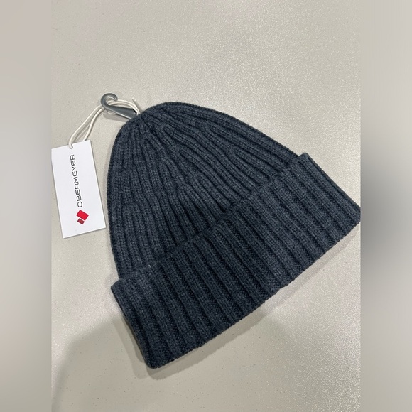 Obermeyer Women's Subalpine Beanie Hat Basalt Black NWT Cuff Knit Acrylic - Picture 3 of 8